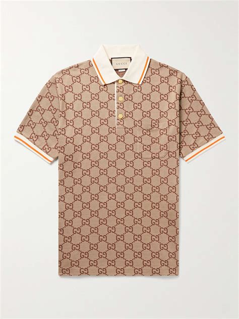 gucci jacquard polo shirt|authentic gucci polo shirts.